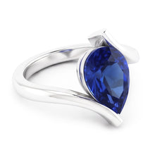 Afbeelding in Gallery-weergave laden, Gekleurde Steen Ring 14K Witgoud met Korenbloem Saffier – 1,50
