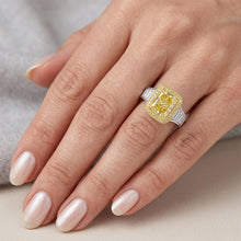 Afbeelding in Gallery-weergave laden, Gele Kanarie Diamant Sieraad Ring – VVS 4 karaat 14 Karaat
