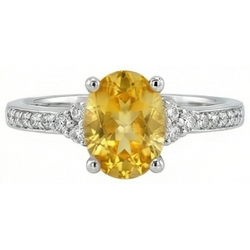 Echte Saffier Ring 3.50 Karaat
