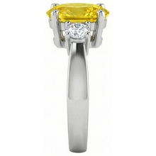 Afbeelding in Gallery-weergave laden, echte round saffier 3.70karaat ring op wit
