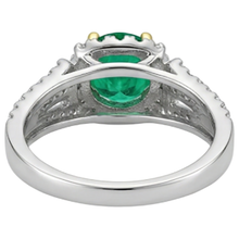 Afbeelding in Gallery-weergave laden, Smaragd Edelsteen Ring – achteraanzicht
