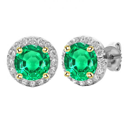 Schitterend Gemstone Earring – Colombiaanse Smaragd 2 karaat |