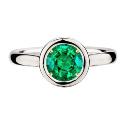 Echt GIA Gekeurd Smaragd Edelsteen Ring 2 karaat