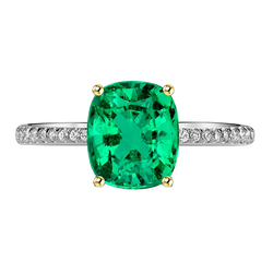 Colombiaanse Smaragd Edelsteen Ring – GIA Gekeurd 2,50 karaat