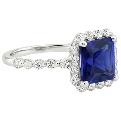 Royal Blue Saffier Sieraadsteen Ring 6,25 karaat F/VS1 – 14K