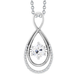 Fijne Diamant Hanger 1 karaat F/VS1 – 14K Witgoud