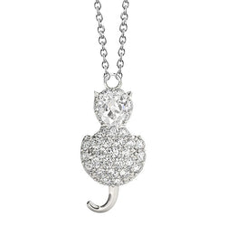 Hanger 14 Karaat Witgoud met Fijne Diamant – 1 karaat