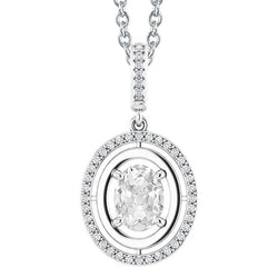 Luxe Diamant Druppel Hanger – 2 karaat 14K Witgoud