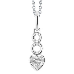 Fijne Diamant Druppel Hanger – Bezel Gezet 1,50 karaat 14K