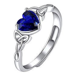 Sieraadsteen Ring 14K Witgoud met Korenbloem Saffier – 1,50