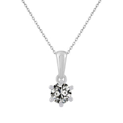 Diamant Hanger 1,50 karaat G/VS1 – 14 Karaat Witgoud
