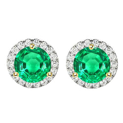 GIA Gekeurd Fijne Smaragd Gemstone Earring 2,50 karaat – 14