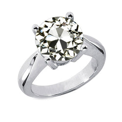 Fijne Diamant Old Mine Slijpvorm Enkele Steen Ring 2 karaat – 14