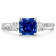 Afbeelding in Gallery-weergave laden, echte round diamant 2.75karaat ring profielweergave
