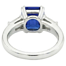 Afbeelding in Gallery-weergave laden, echte asscher diamant 2.50karaat ring bovenaanzicht
