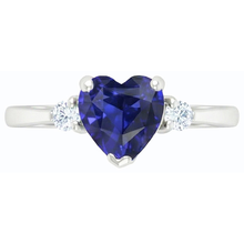 Afbeelding in Gallery-weergave laden, echte round diamant 2karaat ring bovenaanzicht
