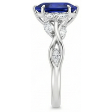 Afbeelding in Gallery-weergave laden, Natuurlijke Saffier Ring 7.25ct - Witgoud 14K
