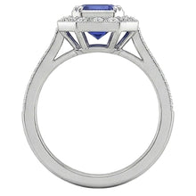 Afbeelding in Gallery-weergave laden, echte round diamant 3.50karaat ring met diamantaccenten
