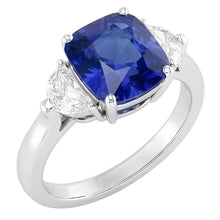 Afbeelding in Gallery-weergave laden, echte diamant 3karaat ring vooraanzicht
