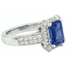 Afbeelding in Gallery-weergave laden, echte round diamant 3.50karaat ring profielweergave
