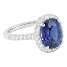 Afbeelding in Gallery-weergave laden, echte round diamant 3.50karaat ring close-up detail
