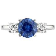 Afbeelding in Gallery-weergave laden, echte round diamant 1.75karaat ring close-up detail
