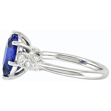 Afbeelding in Gallery-weergave laden, echte round diamant 3.50karaat ring profielweergave
