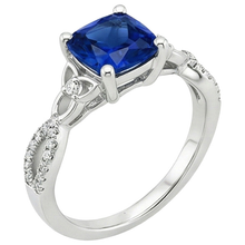 Afbeelding in Gallery-weergave laden, echte round diamant 2.75karaat ring zijaanzicht
