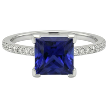 Afbeelding in Gallery-weergave laden, Natuurlijke Saffier Ring 5.50ct - Witgoud 14K
