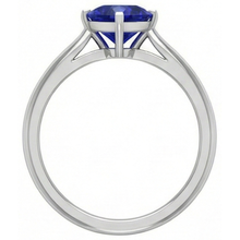 Afbeelding in Gallery-weergave laden, echte heart saffier 2karaat ring profielweergave
