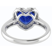Afbeelding in Gallery-weergave laden, echte heart saffier 2.50karaat ring profielweergave
