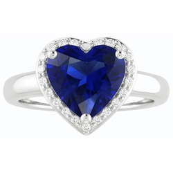 Echte Saffier Ring 2.50 Karaat