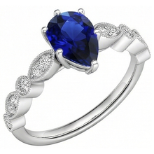 Afbeelding in Gallery-weergave laden, echte round diamant 2.50karaat ring zijaanzicht
