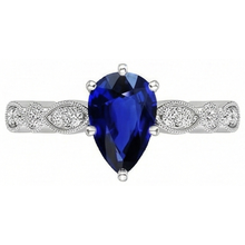 Afbeelding in Gallery-weergave laden, echte round diamant 2.50karaat ring profielweergave
