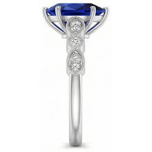 Afbeelding in Gallery-weergave laden, echte round diamant 2.50karaat ring op wit
