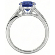 Afbeelding in Gallery-weergave laden, echte round diamant 3karaat ring op wit
