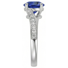 Afbeelding in Gallery-weergave laden, echte round diamant 3karaat ring profielweergave

