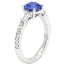 Afbeelding in Gallery-weergave laden, echte round diamant 3karaat ring close-up detail

