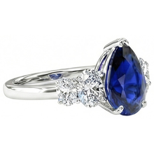 Afbeelding in Gallery-weergave laden, echte round diamant 3.50karaat ring bovenaanzicht
