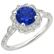 Afbeelding in Gallery-weergave laden, echte round diamant 3karaat ring zijaanzicht
