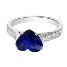 Afbeelding in Gallery-weergave laden, echte round diamant 4karaat ring bovenaanzicht
