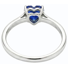 Afbeelding in Gallery-weergave laden, Gouden hart Solitaire natuurlijke blauwe saffier ring 1 karaat
