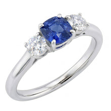 Afbeelding in Gallery-weergave laden, echte round diamant 1.25karaat ring zijaanzicht
