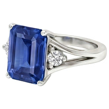 Afbeelding in Gallery-weergave laden, echte round diamant 2.50karaat ring close-up detail
