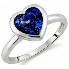 Afbeelding in Gallery-weergave laden, echte heart diamant 3karaat ring zijaanzicht
