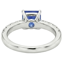Afbeelding in Gallery-weergave laden, echte asscher diamant 2.75karaat ring profielweergave
