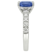 Afbeelding in Gallery-weergave laden, echte asscher diamant 2.75karaat ring bovenaanzicht
