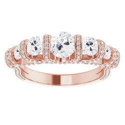 Natuurlijke Diamanten Ring 9.50ct - Roségoud 14K