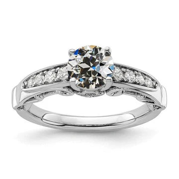 Gouden Damesring Old Miner Echt Diamond Met Accenten Filigraan 2,50 Karaat