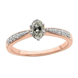 Natuurlijke Diamanten Ring 3.25ct - Tweekleurig 114K Goud